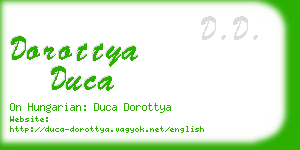 dorottya duca business card
